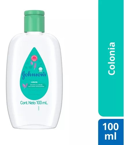 Colonia Para Bebés Johnson Baby Fresca Caricia Verde 100 Ml