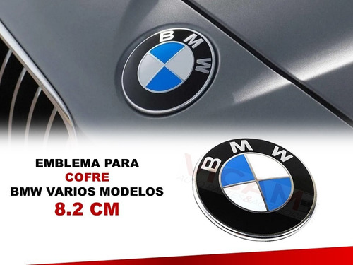 Emblema Para Cofre Bmw Varios Modelos 8.2 Cm