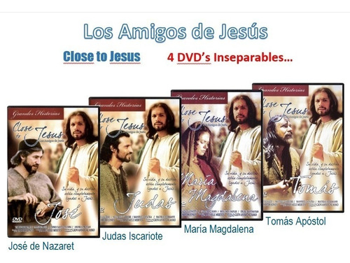 Los Amigos De Jesús - José, Judas, Magdalena, Tomás 4 Dvds