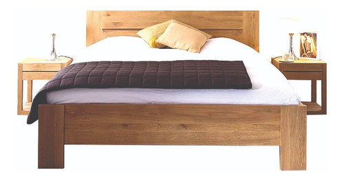 Cama Queen Size , Madera Pino , Modelo Nissei