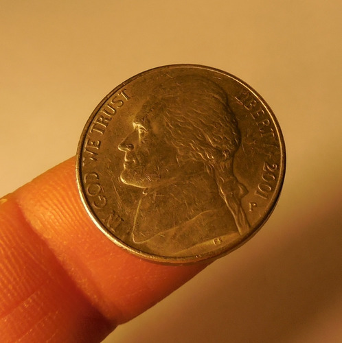 Moneda 5 Centavos. Estados Unidos 2001 (Usado)