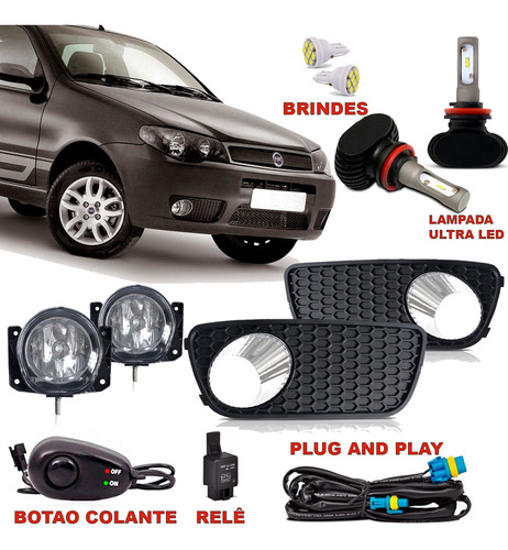 Kit De Milha Palio Ultra Led Sapao Fire Grade Colmeia 2013