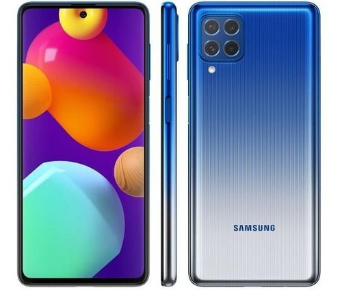 Smartphone Galaxy M62 128gb 8gb Ram Tela 6,7'' Azul Samsung
