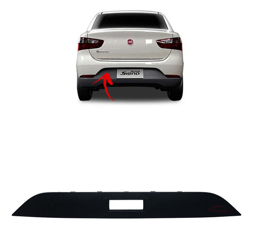 Moldura Suporte Placa Grand Siena 2012 2013 2014 Fiat