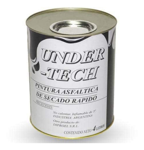 Pintura Asfaltica Undertech 4 Lts Secado Rápido