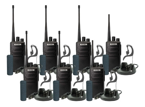 7 Radios Uhf Pro1000 16 Canales Compatible Kenwood Motorola