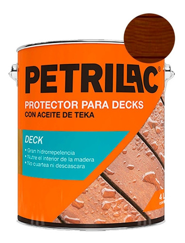 Petrilac Deck  Impregnante Protector Para Pisos Exterior 4lt
