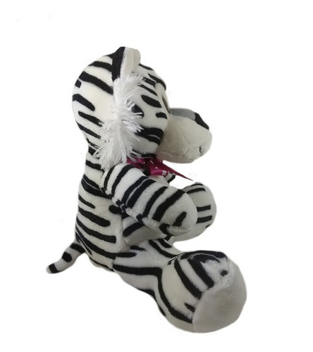 Pelúcia Safari 30cm Tigre Branco Presente Amor Promoção 