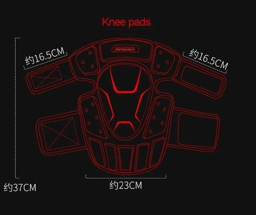Imagen 8 de 10 de Kit Rodilleras Y Coderas Protecciones Moto Fibra De Carbono