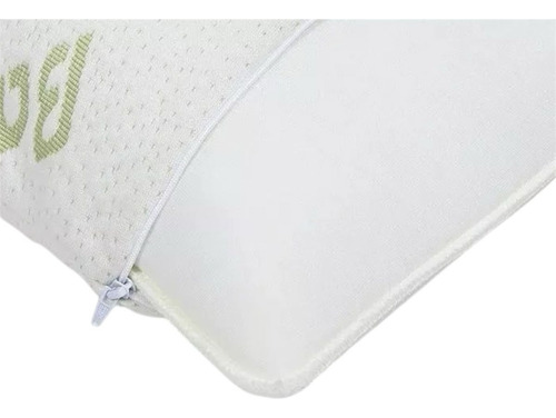 Bamboo Pillow Queen Espuma De Memoria Triturada 48x71 Blanco