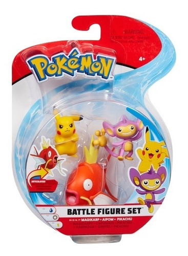 Pokémon Battle 3 Pack Figuras De Acción Original