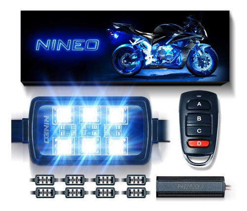 Luces Led Rgb Para Motocicleta, Multicolor Neón Con Control