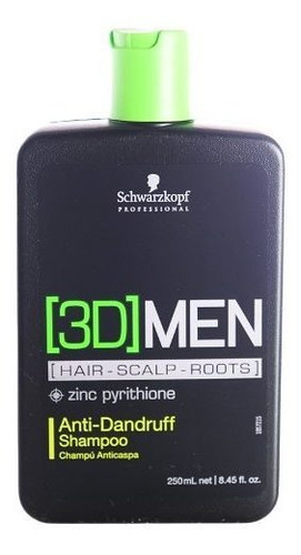 Schwarzkopf 3d Men Anti Dandruff Shampoo Anti Caspa X250ml