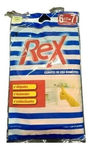 Guantes Talle Chico Uso Domestico Rex De Wassington X3 Pares