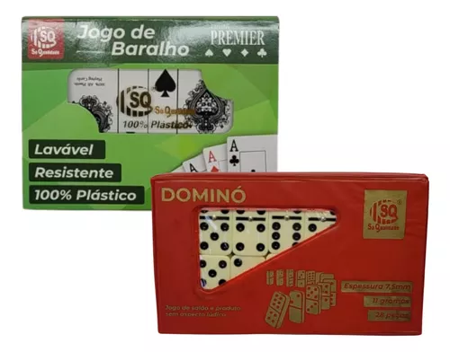 Jogo De Baralho 108 Cartas 100% Plastico Resistente