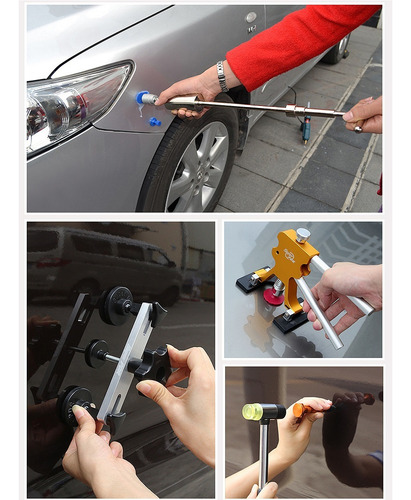 Kit Saca Golpe De Auto Ventosas Abolladura Led Tablero Y