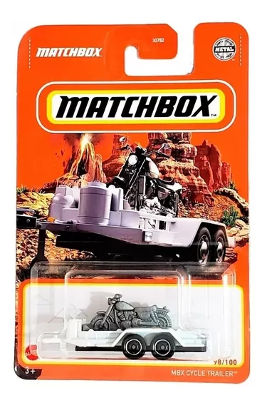 1:64 Matchbox Mbx Cycle Trailer 2022 Remolque A Escala