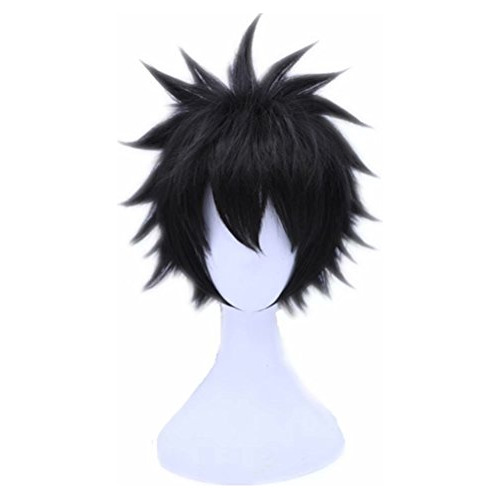 Cosplay Pelucas Corto Negro Halloween Halloween Cosplay...