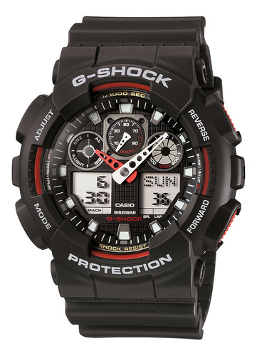 Reloj G-shock Ga-100-1a4 Resina Hombre Negro