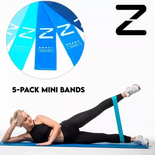 Pack 5 bandas elásticas para fitness