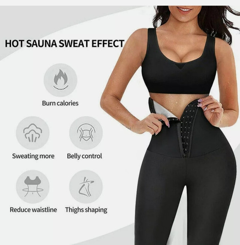 Leggins Sauna Licras Reductoras Pantalón Térmico Moldeador