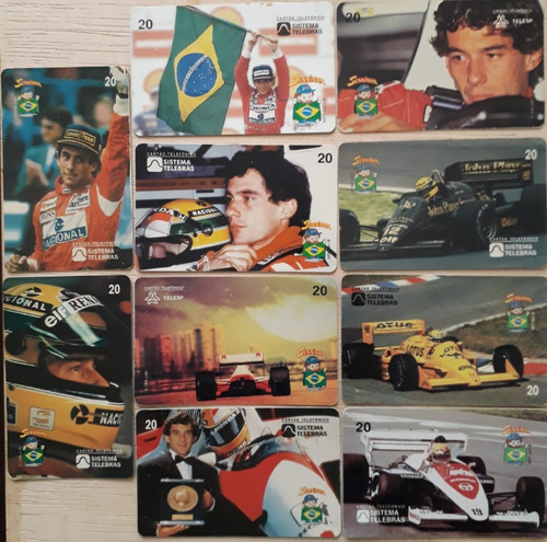 Coleção De Cartões Telefônicos Ayrton Senna (usados)
