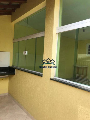 Imagem 3 de 22 de Sobrado Com 2 Dormitórios,(01 Suíte )quintal Amplo C Churrasqueira 02 Vagas À Venda, 90 M² Por R$ 330.000 - Vila Príncipe De Gales - Santo André/sp - So0327