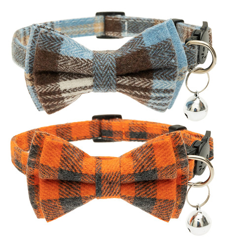 Jvvgpet Collares Para Gatos Separables - Corbata De Lazo Lin