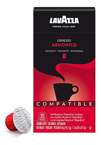 Caja X10 Capsulas Lavazza Armonico Compatible Nespresso