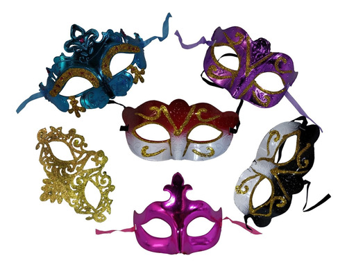 Antifaces Mascaras Venecianas Carnaval Pack X10