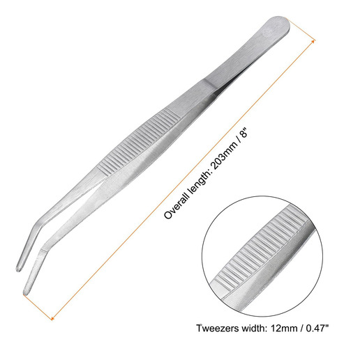 Pinzas De Acero Inoxidable Uxcell Tips De Acero Inoxidable 8