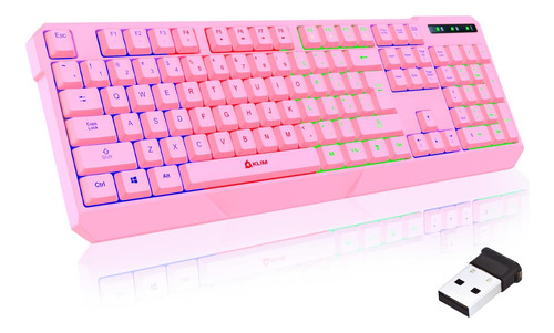 Klim Chroma Teclado Inalámbrico Juegos Rgb Nueva Versión Y