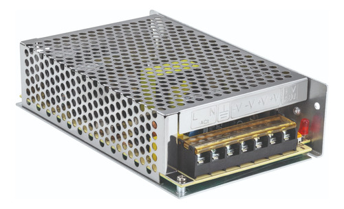 Driver Led Dr-6a De 90.6w Gris Ip33 A 12v Metálico Estévez Plata