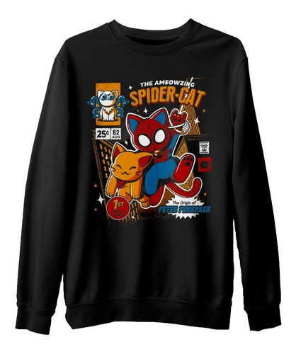 Sudadera Sueter Spidercat Portada De Revista Parodia Unisex 