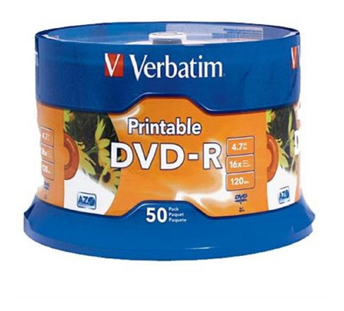 Verbatim Dvd-r 16x 4.7gb 95137 C/ 50 Pza Blanco Imprimible