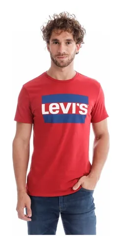 Playera levis roja sales
