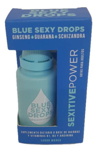 Suplemento Vigorizante + Libido Masculino Blue Sexy Drops