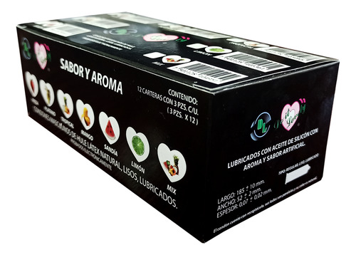 Condon Dl Aroma Y Sabor Caja Con 12 Carteras, Cartera Con3pz