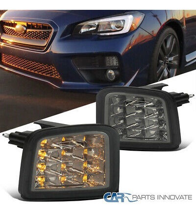 Fit 15-21 Subaru Impreza Wrx Smoke Sequential Led Bumper Ttx