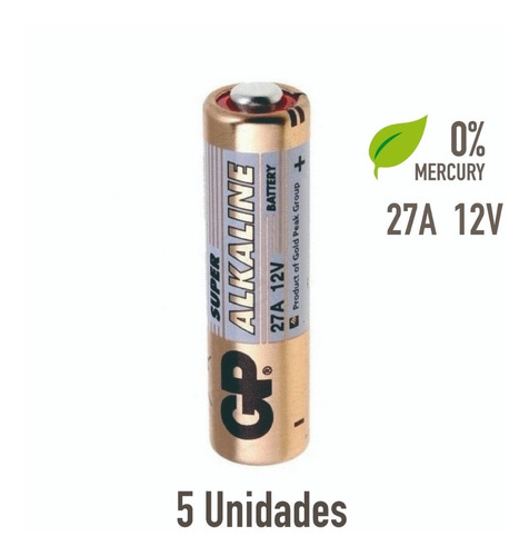 Pack 5 Pila Bateria 27a 12v Mn27 Alcalina Blister/ Madidino