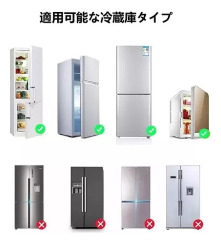 Zaihua 2 Piezas Bloqueo Del Refrigerador Cerraduras De La Puerta Del Refrigerador Gabinete De Bebé Cerradura Del Refrigerador Candado Protector Cerraduras Anti-pellizcos Cerrar Niño
