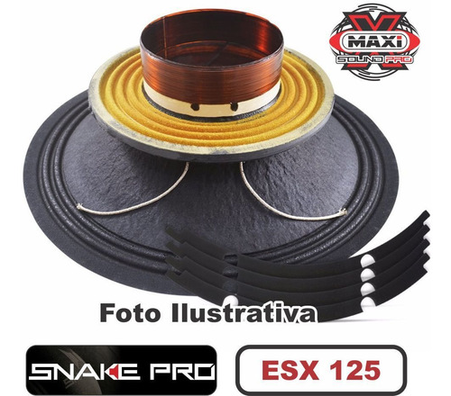 Kit Reparo Snake Pro Esx 125 12 8 Ohms 400w Original 800w