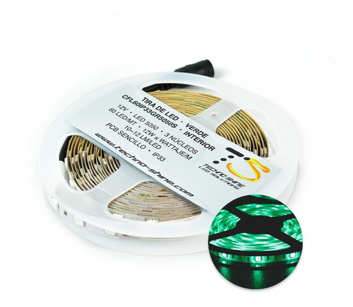 Tira Led 5050 Cinta Flexible 12v Ip33 5 Metros