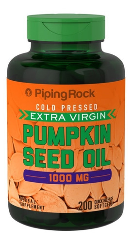 Pumpkin Seed Oil 1000mg Aceite Semilla Calabaza 200 Softgels