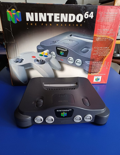 Consola Nintendo 64 En Caja Original + Juego Mario Party