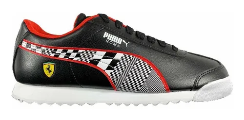 Tenis Puma Roma Negro Junior 339973-01 Trendy