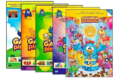 Coleção Desenho Infantil Galinha Pintadinha 6 Em 1