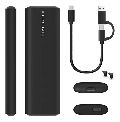 Cofre Case Disco Ssd M.2 Nvme & Sata Usb-3 & Usb-c Aluminio Tnp08-cca
