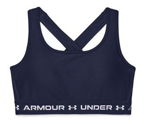 Top Under Armour Crossback Mid Azul De Dama