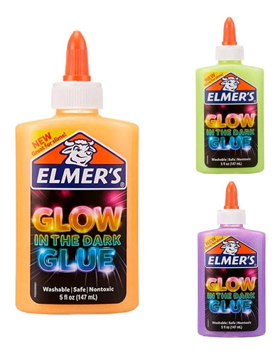 Cascola Elmers Para Slime Brilla En Oscuridad 147ml Febo